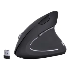 Mouse Vertical Sem Fio Vinik Power Fit Ortopédico 1600 DPI Recarregável USB Preto PM300 Mouse Vertical Sem Fio Vinik Power Fit Ortopédico 1600 DPI Recarregável USB Preto PM300