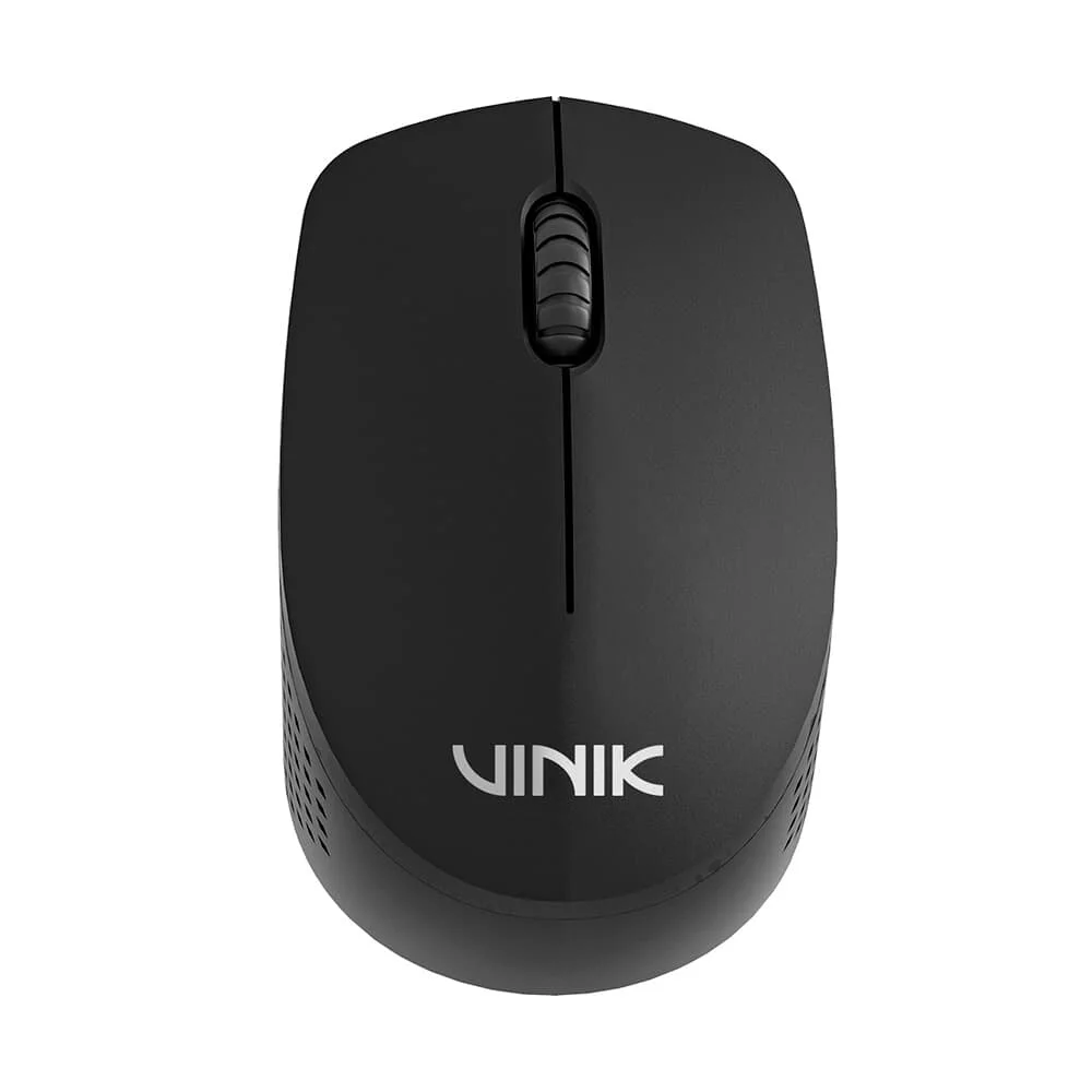 Mouse Óptico Sem Fio Vinik Feather VF110 1200 DPI Receptor USB Preto VK110BK