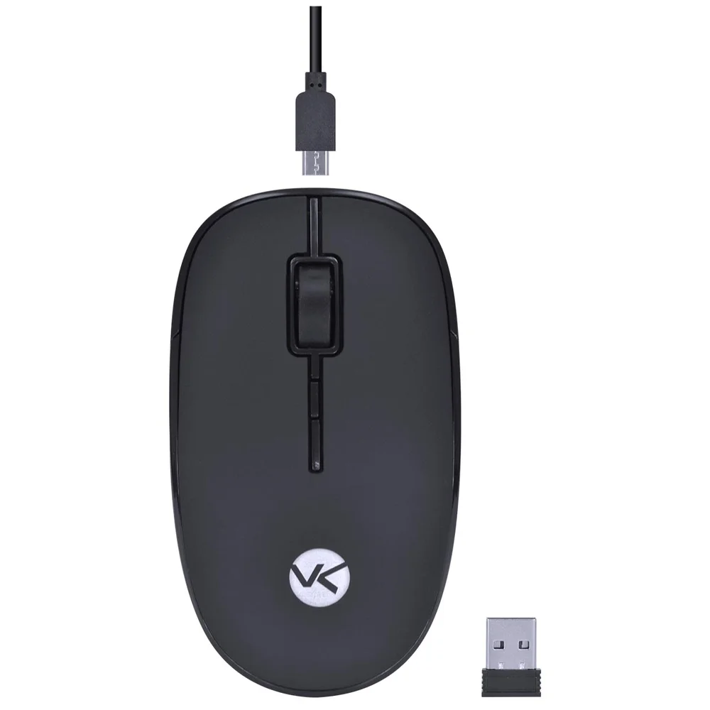 Mouse Sem Fio Vinik Power One Recarregável 1600 DPI Receptor USB PM100