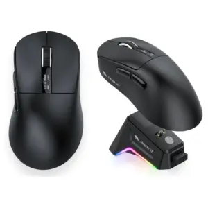 Mouse Gamer Sem Fio Smailwolf M6 Tri-Mode 12000 DPI Sensor PAW3311 1KHz Preto Mouse Gamer Sem Fio Smailwolf M6 Tri-Mode 12000 DPI Sensor PAW3311 1KHz Preto