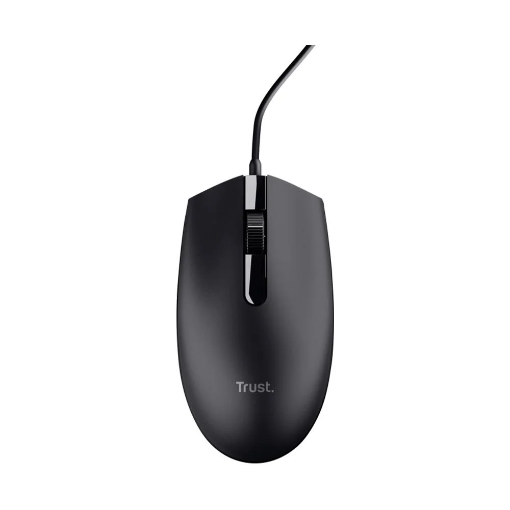Mouse Com Fio Trust TM-101 1200 DPI 3 Botões Ambidestro Preto 25295