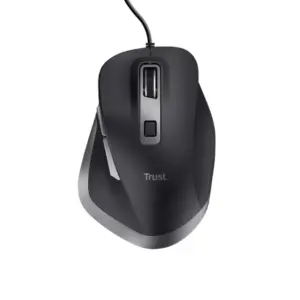 Mouse Ergonômico Trust Fyda 5000 DPI USB Preto T24728 Mouse Ergonômico Trust Fyda 5000 DPI USB Preto T24728