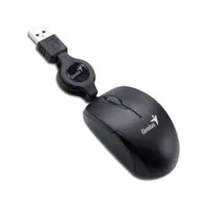 Mouse Retrátil Genius 1200 DPI USB Preto Mouse Retrátil Genius 1200 DPI USB Preto
