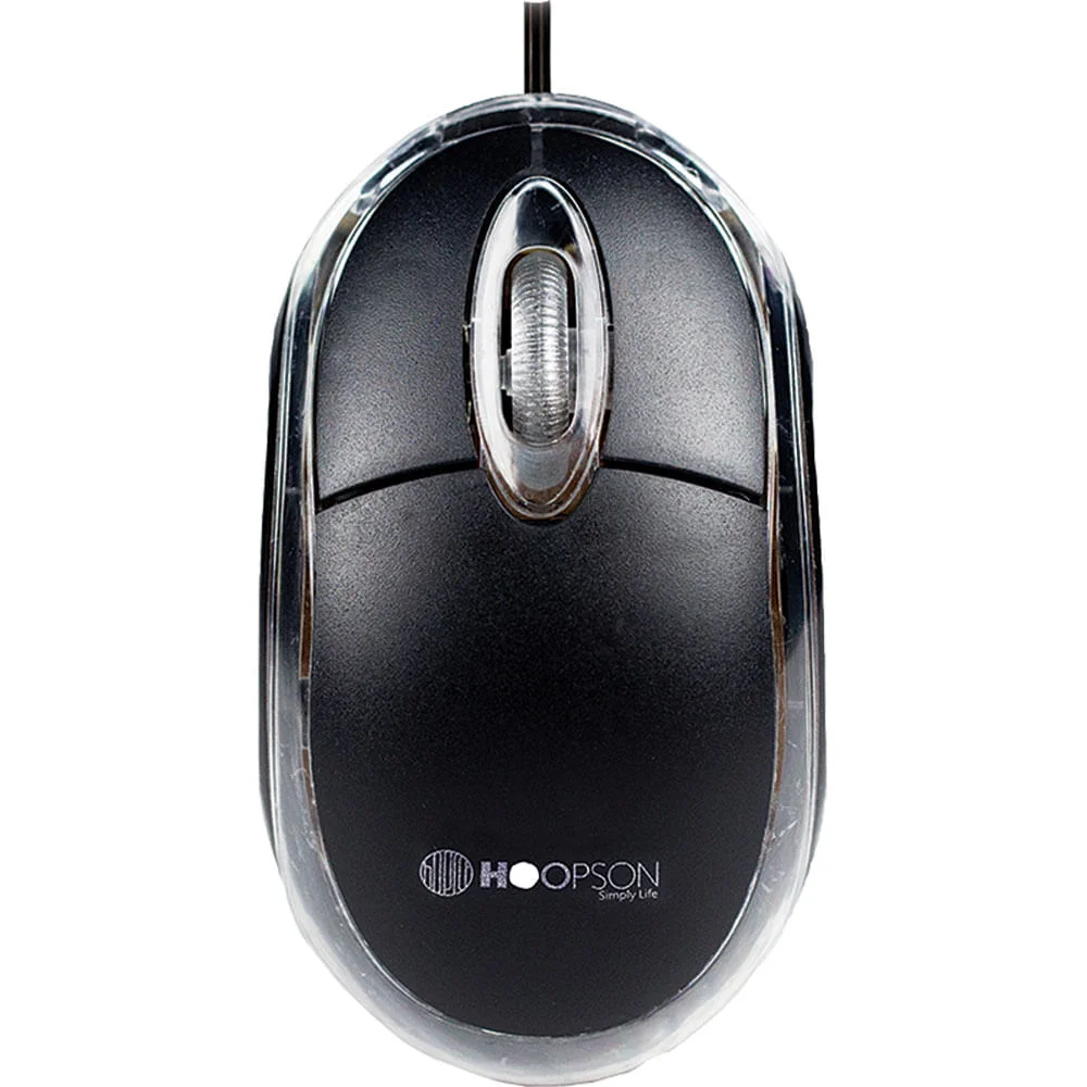 Mouse Óptico Hoopson Office MS-035 USB Preto MS-035