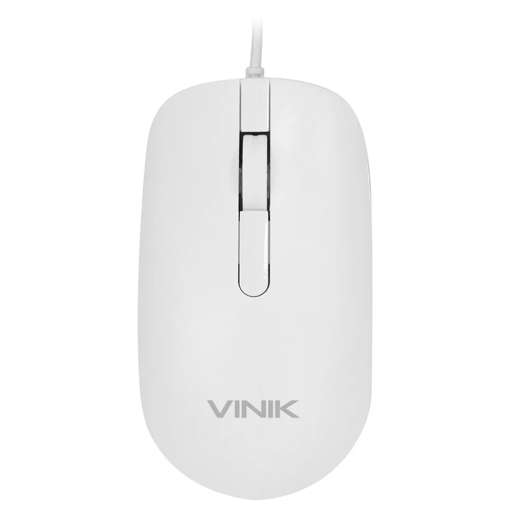 Mouse Óptico Vinik Dynamic Slim 1600 DPI USB Branco DM126B