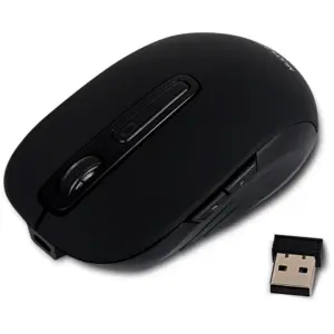 Mouse Sem Fio Multi MO277 2.4GHz Bateria de Lítio Recarregável 1600 DPI Preto Mouse Sem Fio Multi MO277 2.4GHz Bateria de Lítio Recarregável 1600 DPI Preto
