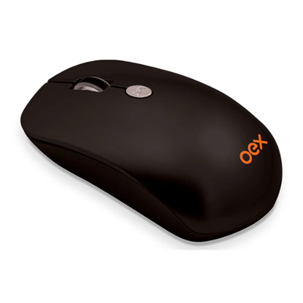 Mouse Sem Fio OEX Flat Preto MS401