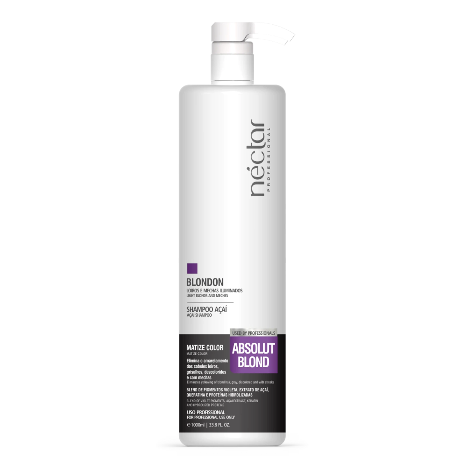 Shampoo Matizador Néctar do Brasil Blondon Absolut Blond 1L