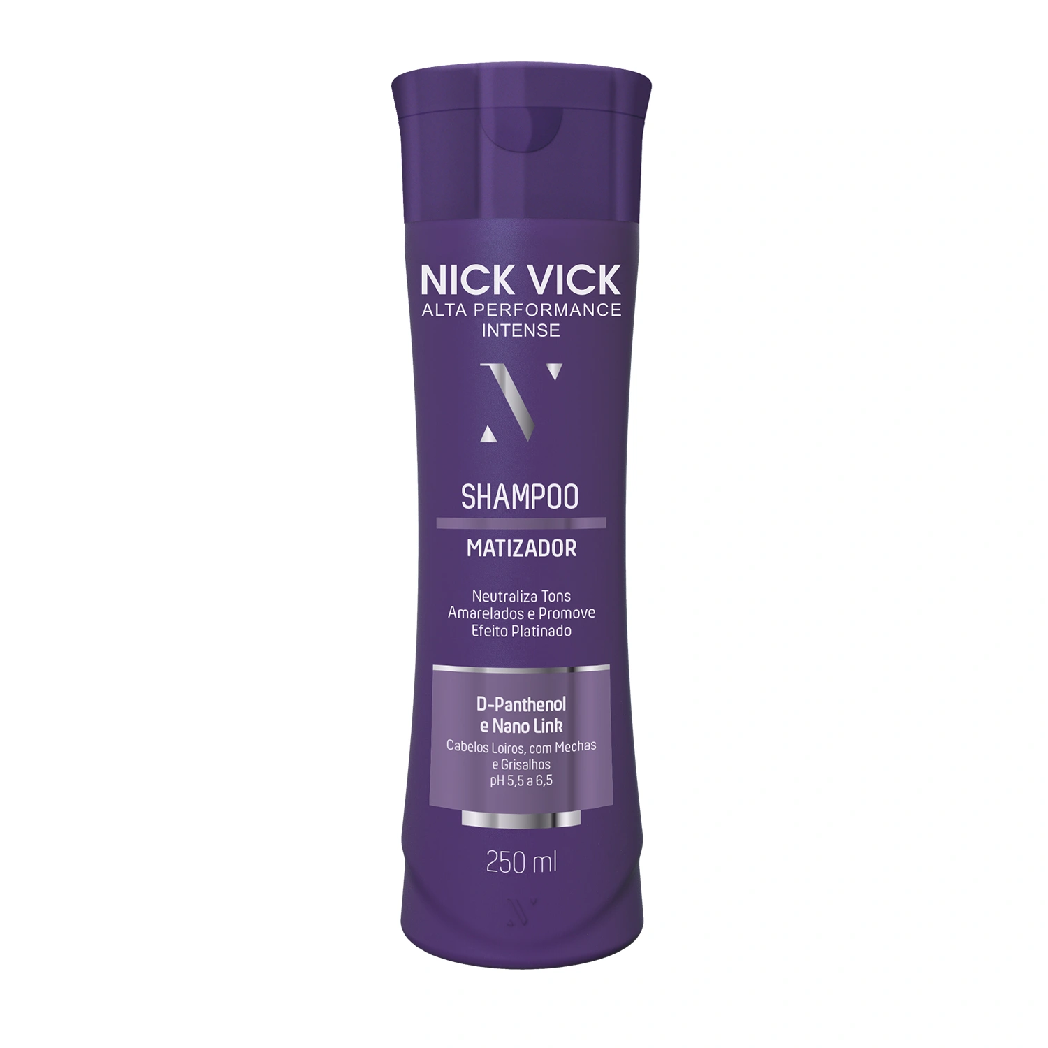 Shampoo Matizador Desamarelador Nick & Vick Alta Performance 250ml