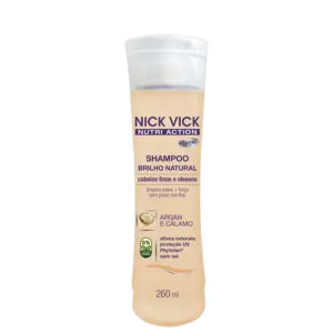 Shampoo Sem Sal Nick & Vick NUTRI-Hair Brilho Natural 260ml