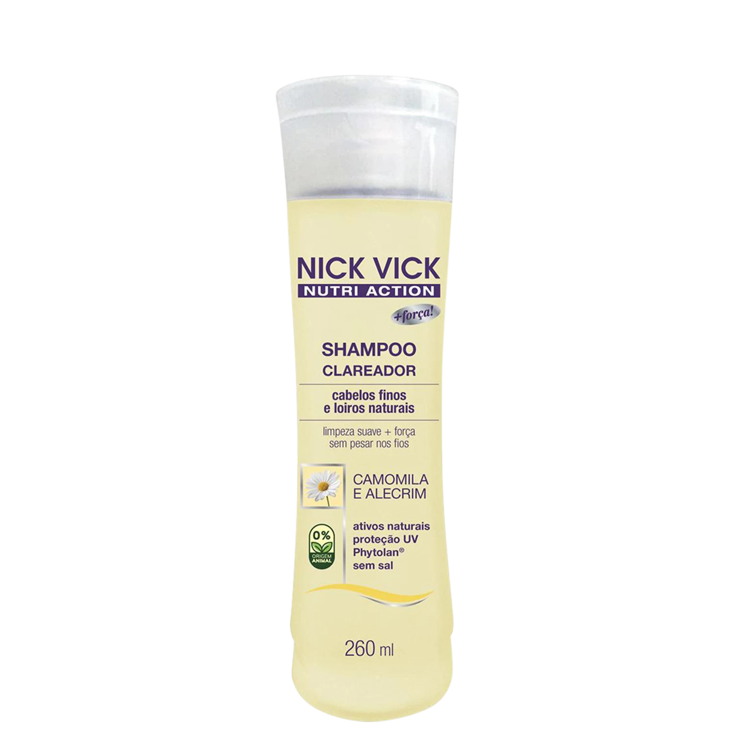 Shampoo Clareador Nick & Vick NUTRI-Hair 260ml