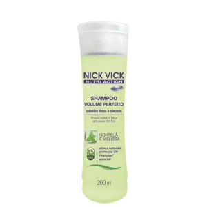 Shampoo sem Sal Nick & Vick NUTRI-Hair Volume Perfeito 260ml