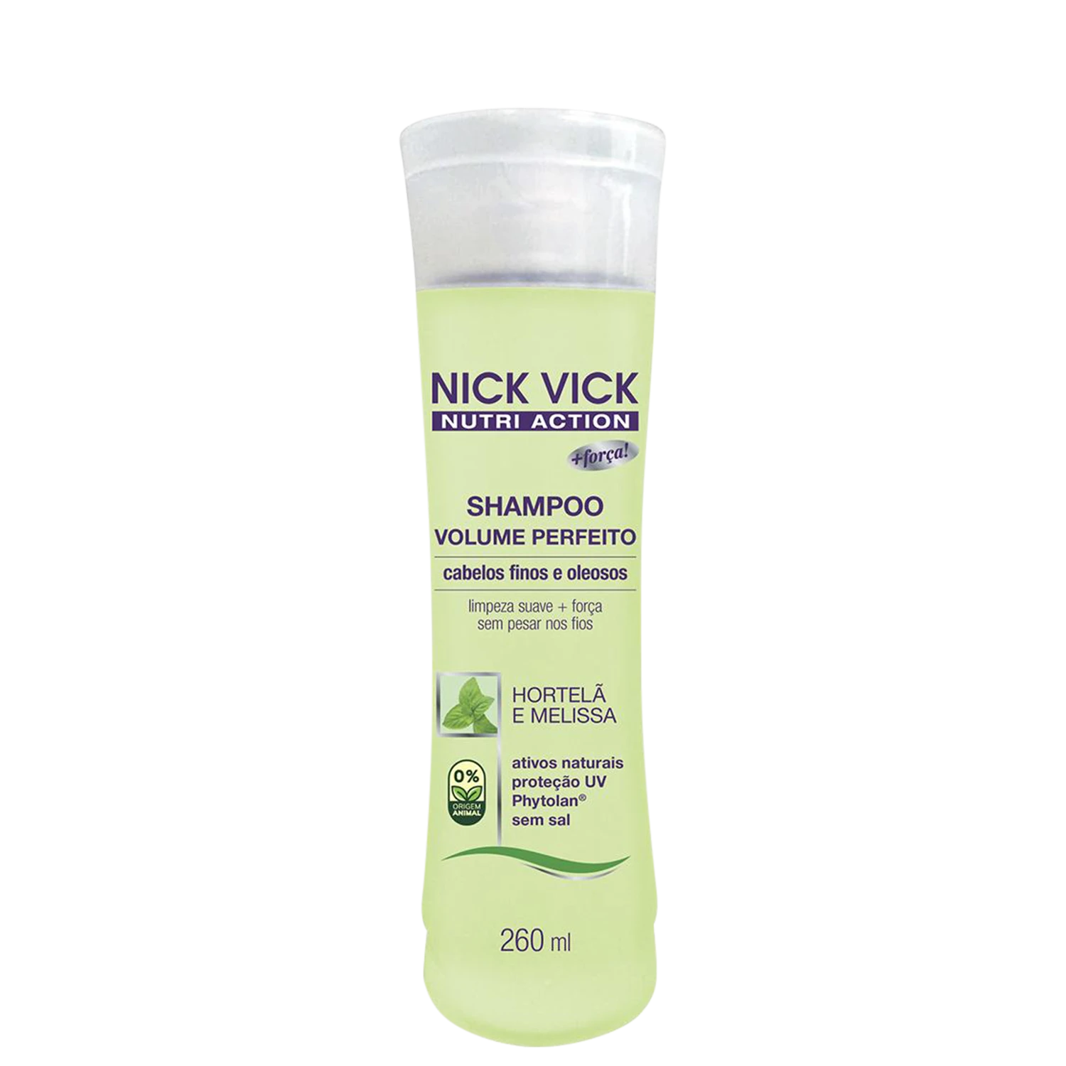 Shampoo sem Sal Nick & Vick NUTRI-Hair Volume Perfeito 260ml