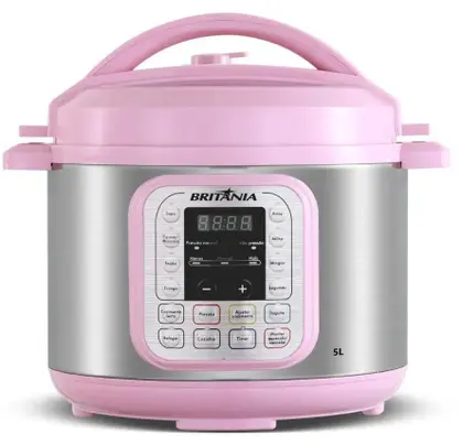 Panela de Pressão Elétrica Britânia Digital 5L 11 Funções Pink BPP05