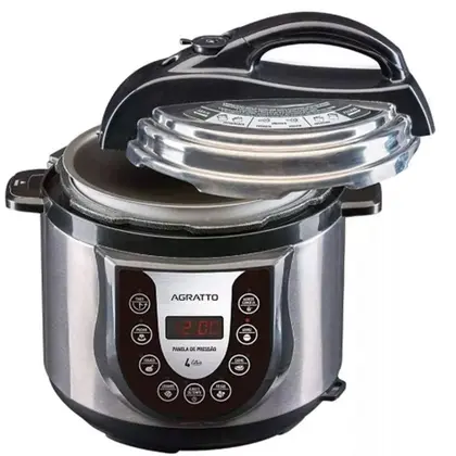 Panela de Pressão Elétrica Agratto Digital 4L Inox PED-01