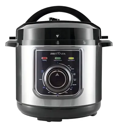 Panela de Pressão Elétrica Britânia Multifuncional 3L Prata BPP01PI