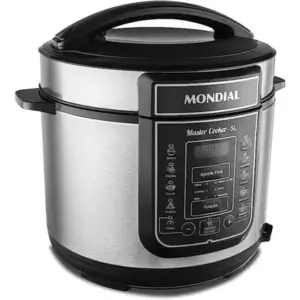Panela de Pressão Elétrica Mondial Master Cooker Digital 5L Preto PE-38 Panela de Pressão Elétrica Mondial Master Cooker Digital 5L Preto PE-38