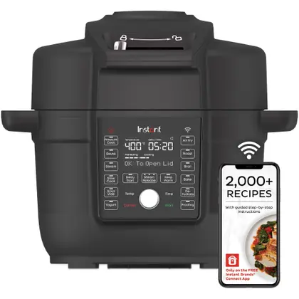 Panela de Pressão Elétrica com Fritadeira Instant Pot Duo Crisp 6.5L