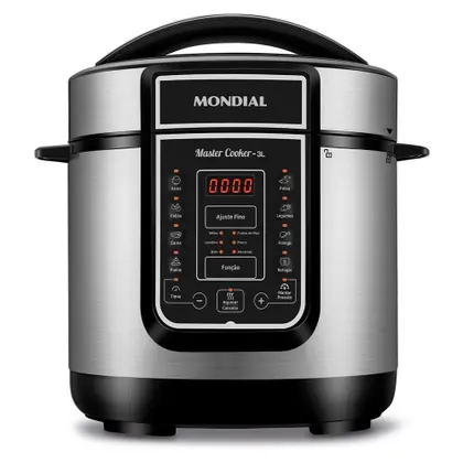 Panela de Pressão Elétrica Mondial Pratic Cook 3L Inox PE-47-3L-I