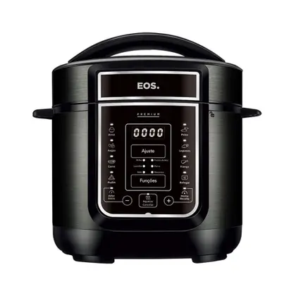 Panela de Pressão Elétrica EOS Multicooker Digital 5L Inox Preto EPP50DP