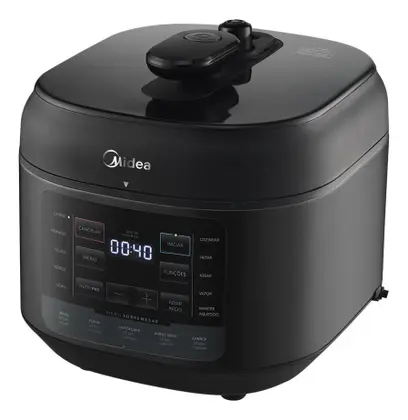 Panela de Pressão Elétrica Midea Nutripro 5L Preta PPD5
