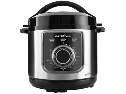 Panela de Pressão Elétrica Britânia Multifuncional 3L 700W BPP01PI