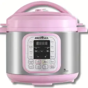 Panela de Pressão Elétrica Britânia Digital 5L 11 Funções Rosa BPP05