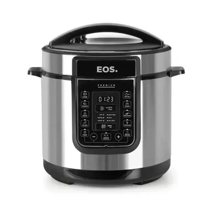 Panela de Pressão Elétrica EOS Multicooker Digital 6L Inox EPP60DI