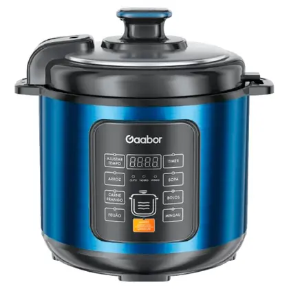 Panela de Pressão Elétrica Gaabor 6L 1000W 8 Funções RC-60E01AS