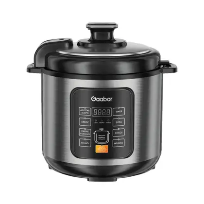 Panela de Pressão Elétrica Gaabor Orion 6L Prata RC-60E02AS