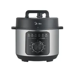 Panela de Pressão Elétrica Midea Mecânica 4L Preta Inox PPM41