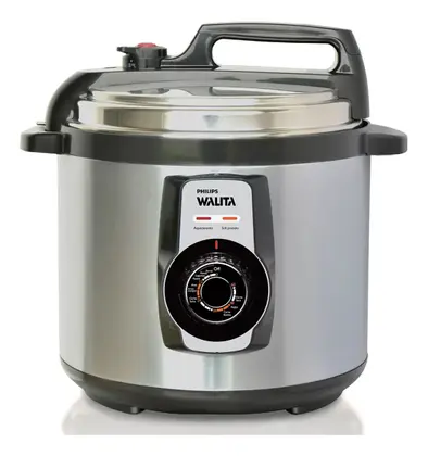 Panela de Pressão Elétrica Philips Walita Daily 5L Preto e Prata RI3103