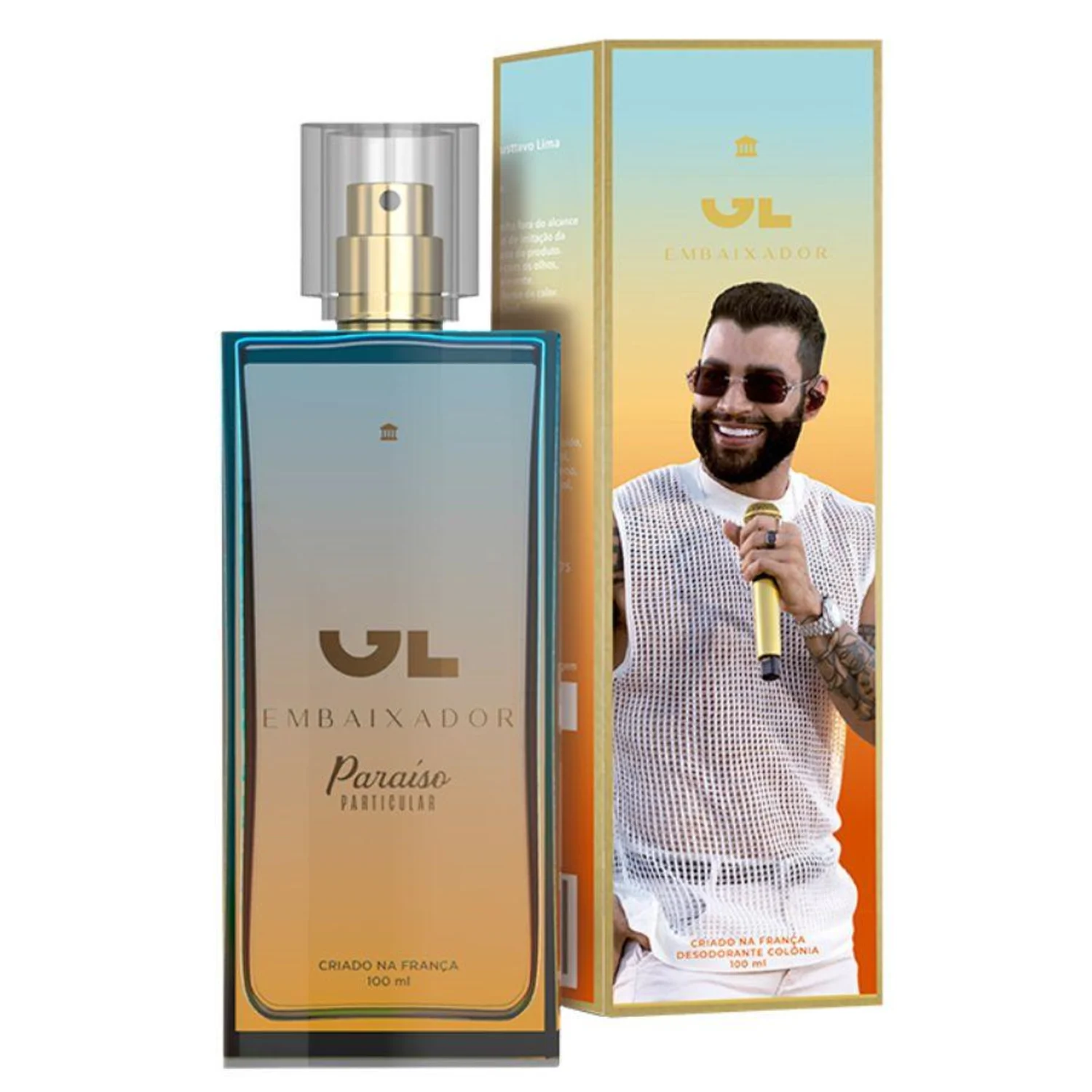 Perfume Masculino Gusttavo Lima GL Embaixador Paraíso Particular 100ml