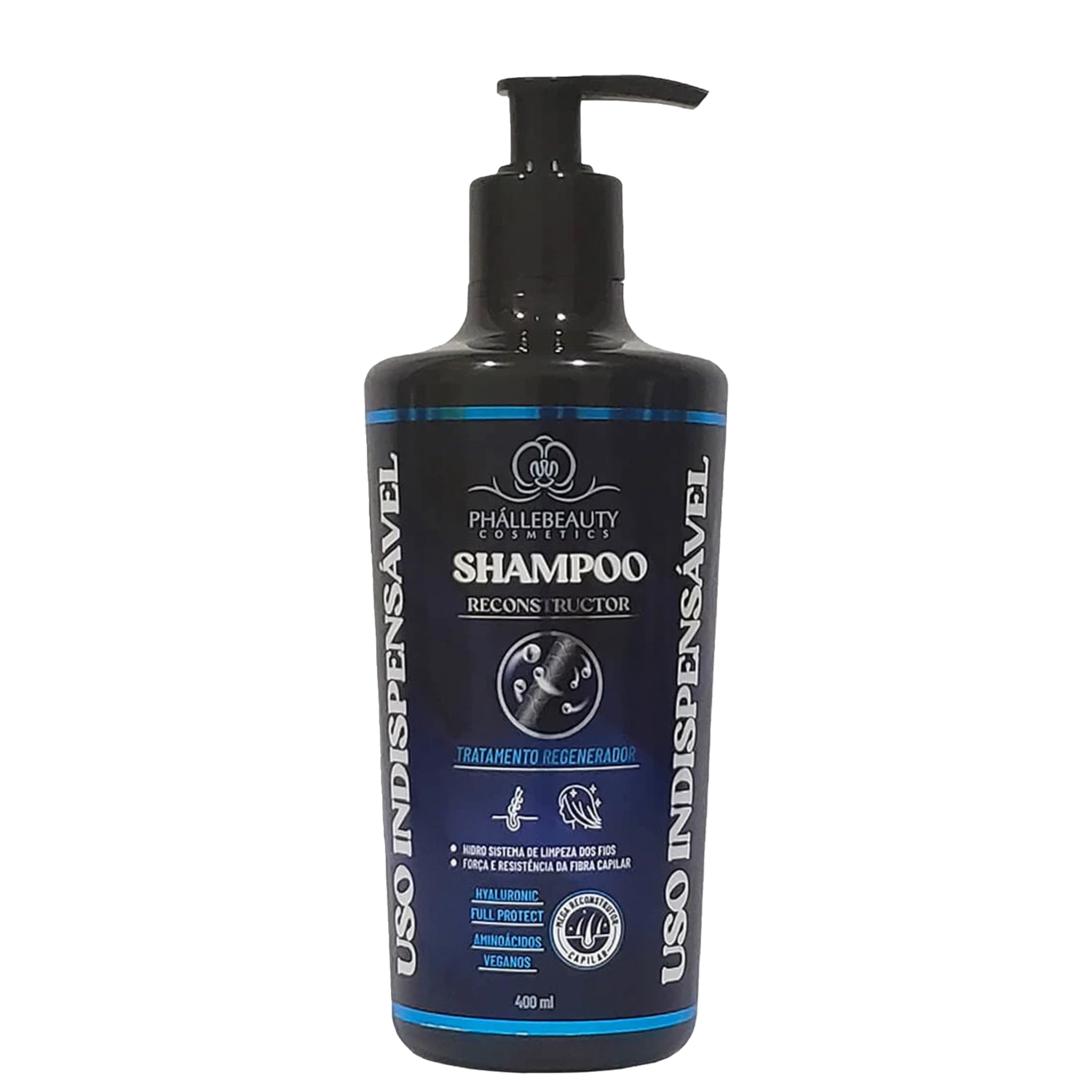 Shampoo Reconstructor Phállebeauty Uso Indispensável 400ml