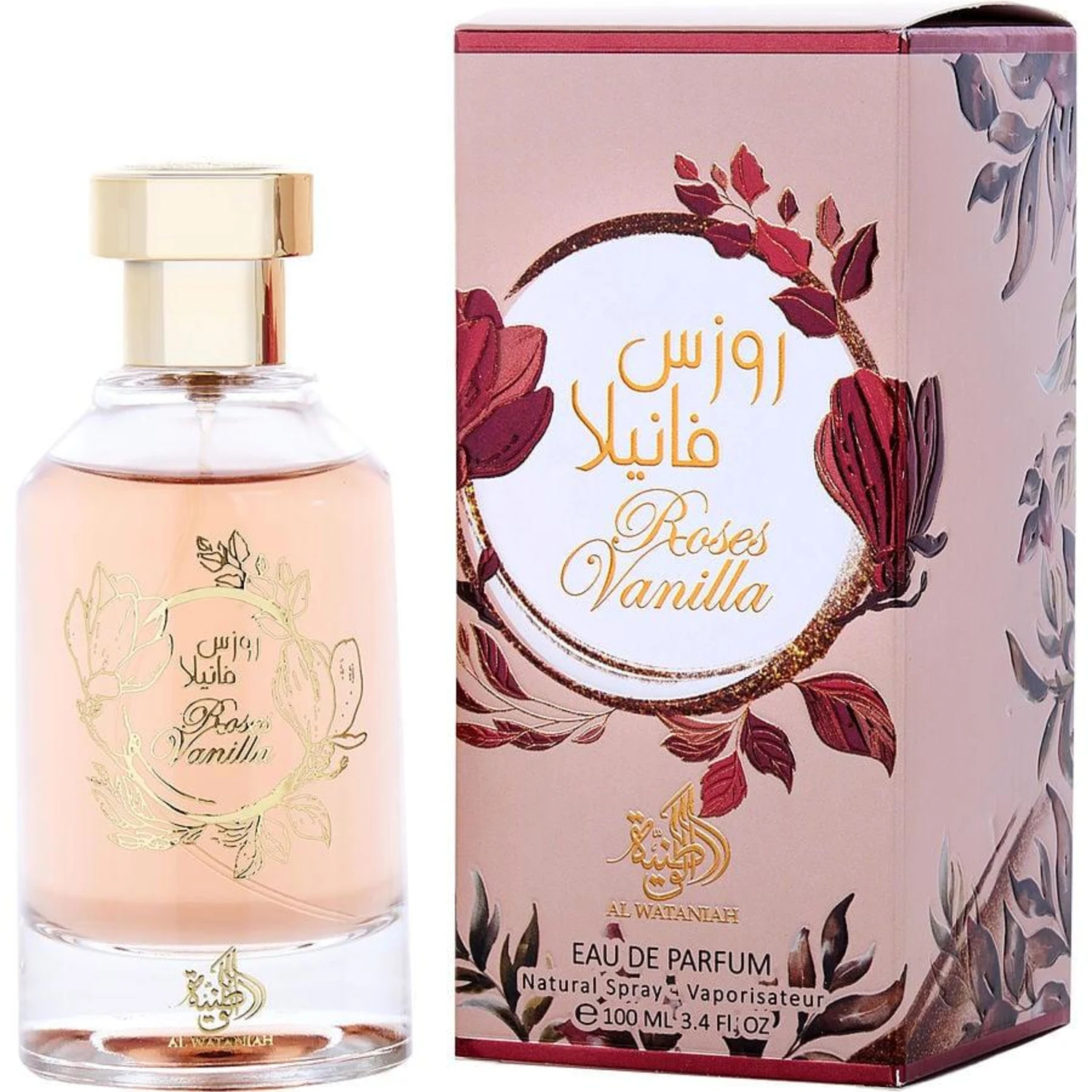 Perfume Feminino Eau de Parfum Al Wataniah Roses Vanilla 100ml