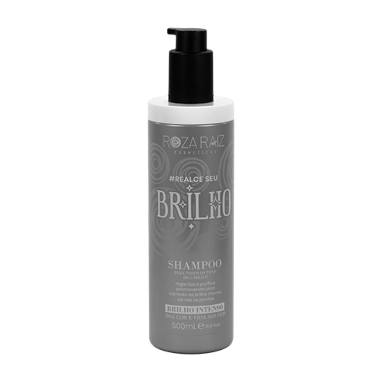 Shampoo Roza Raiz Cosméticos Realce Seu Brilho 500ml