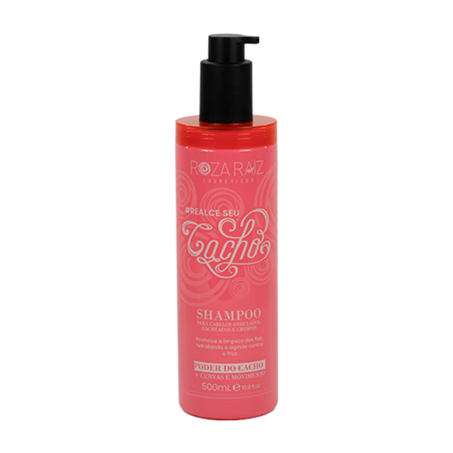 Shampoo Roza Raiz Cosméticos Realce seu Cacho 500ml