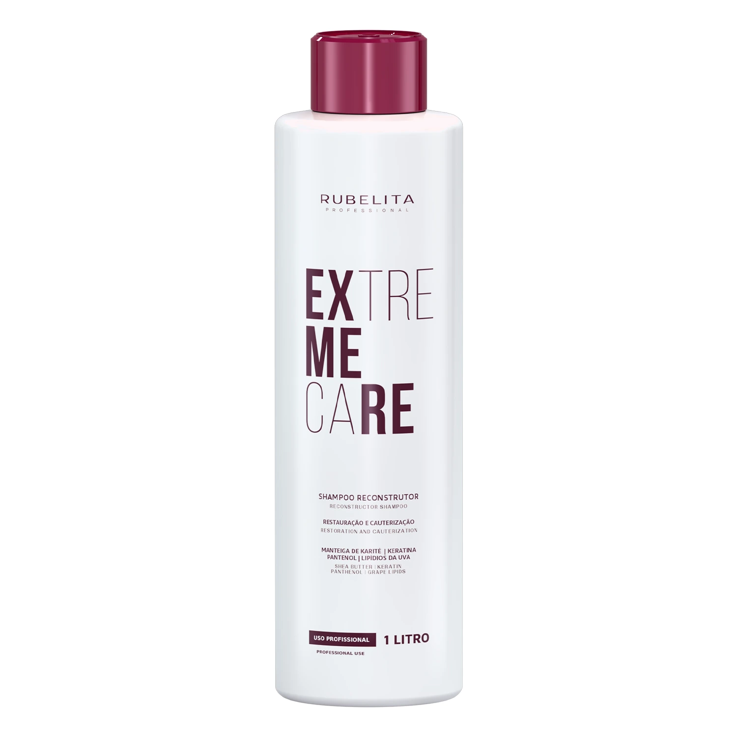 Shampoo Reconstrutor Rubelita Professional Extreme Care 1L