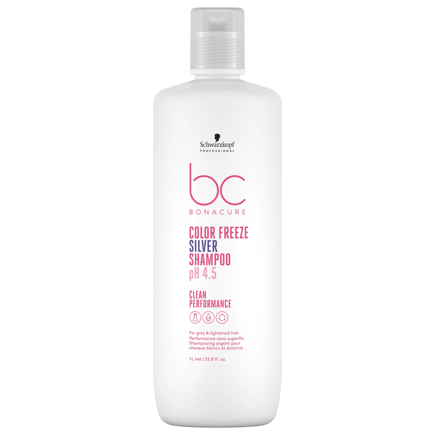 Shampoo Matizador Schwarzkopf Professional BC Bonacure Clean Performance Color Freeze Silver 1L