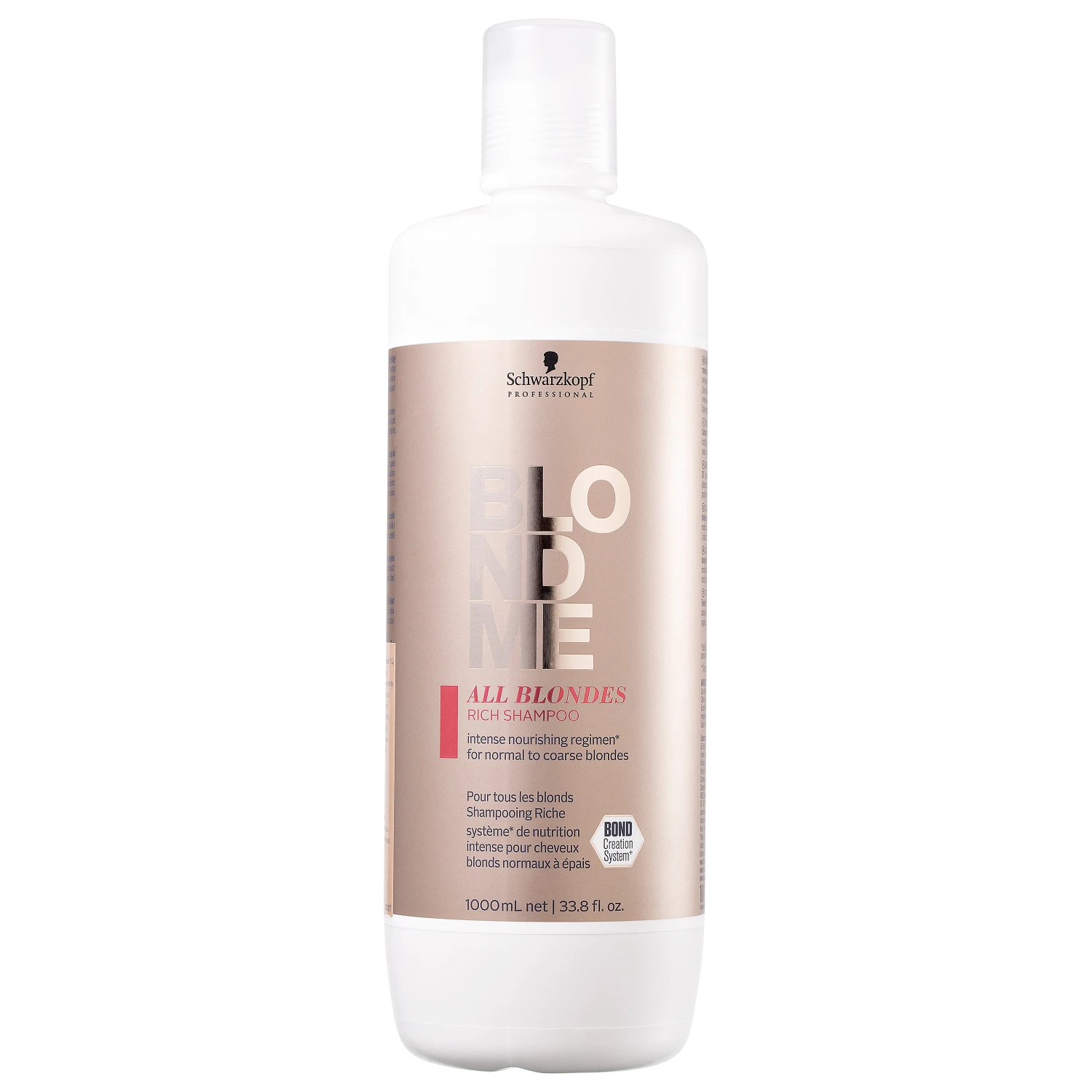 Shampoo Enriquecido Schwarzkopf Professional BlondMe para Todos os Loiros 1L