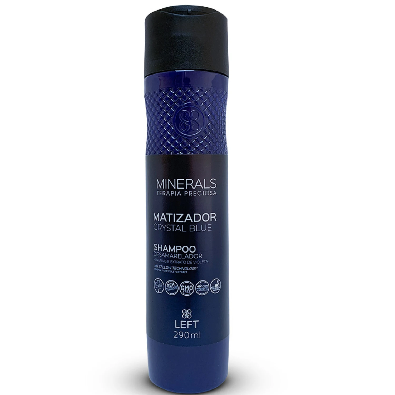 Shampoo Matizador Left Cosméticos Minerals Crystal Blue 290ml