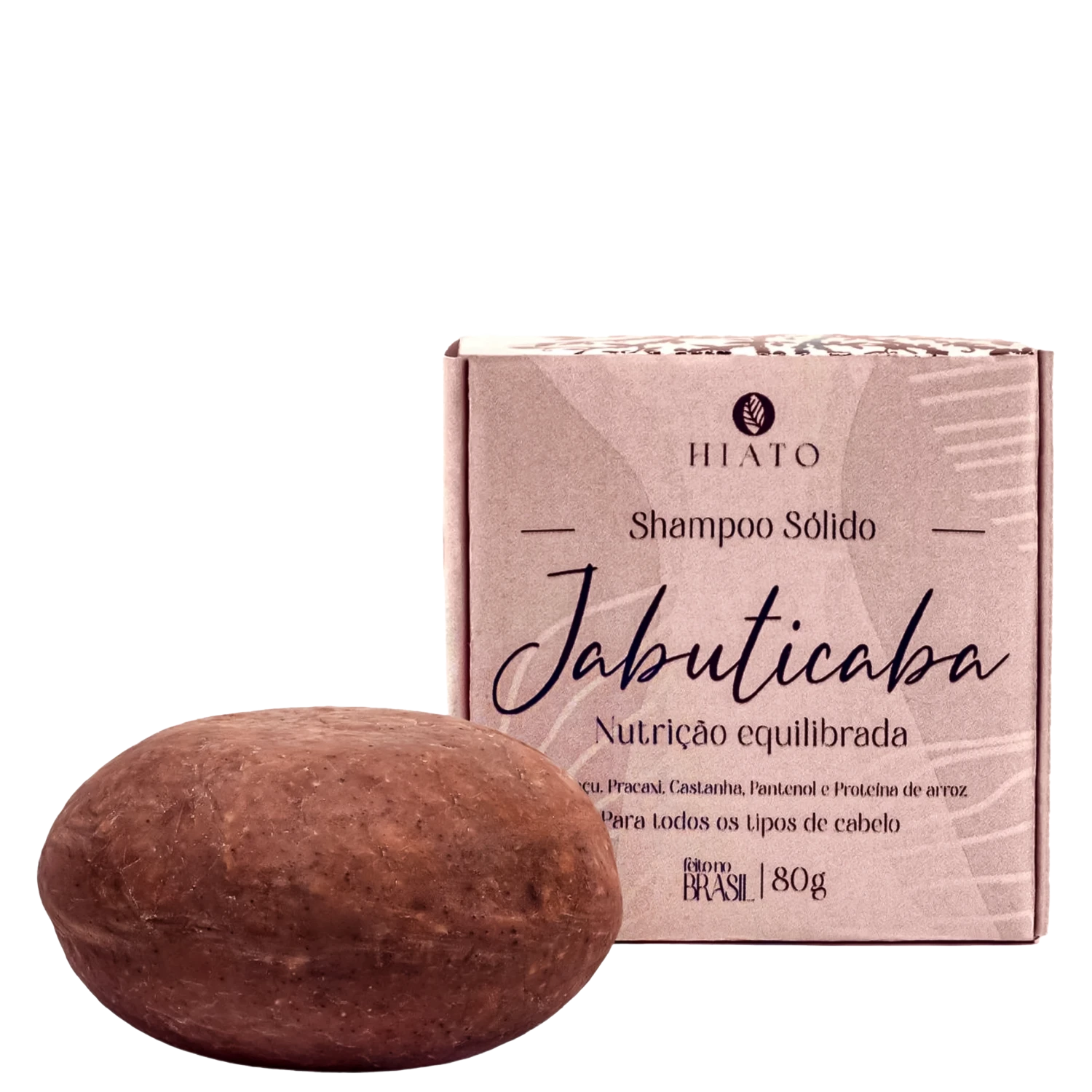 Shampoo Sólido Hiato Fitocosméticos Jabuticaba Nutrição Equilibrada 80g