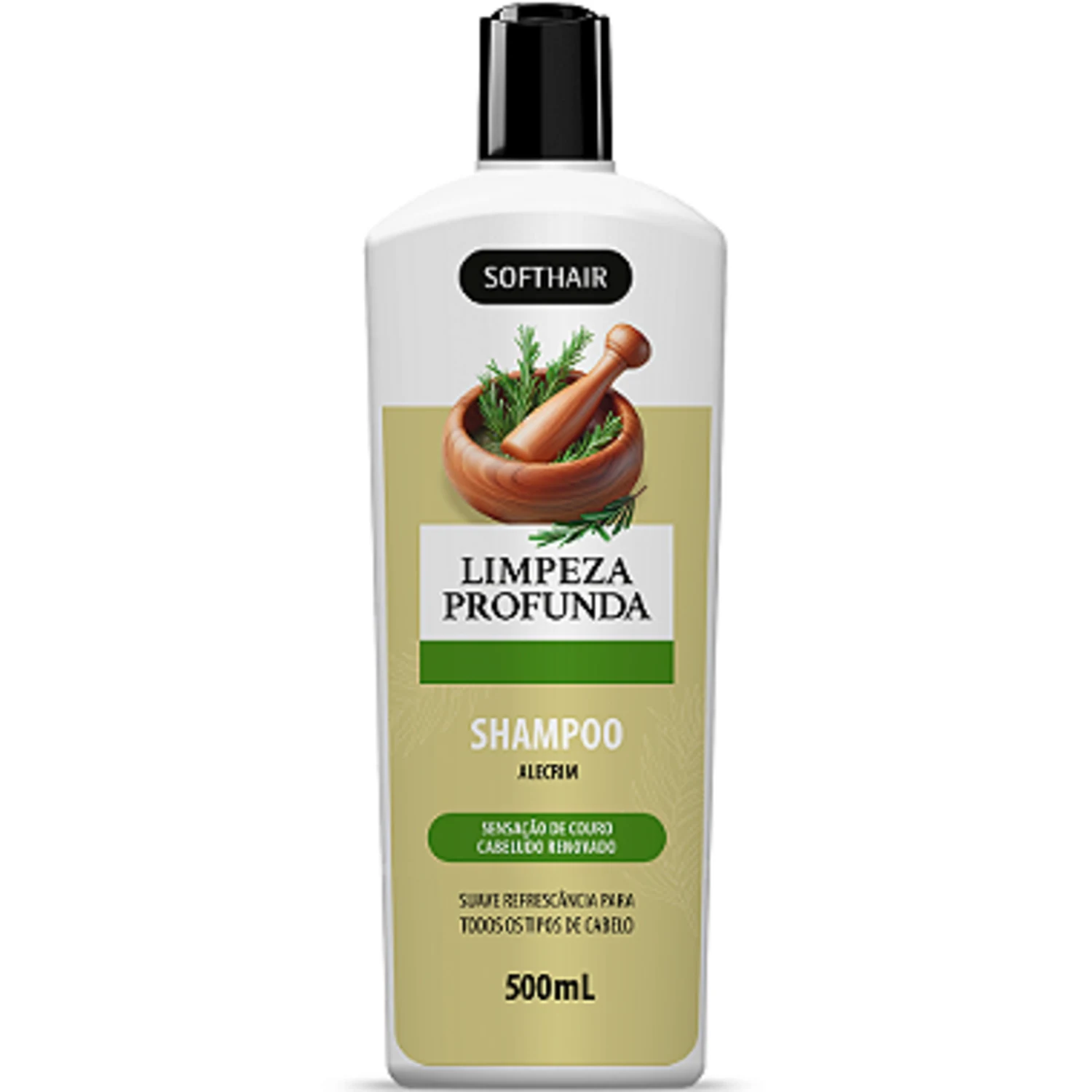 Shampoo de Limpeza Profunda Soft Hair Alecrim 500ml