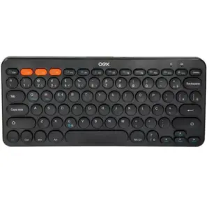 Teclado Bluetooth OEX Retro Plus Preto TC510 Teclado Bluetooth OEX Retro Plus Preto TC510