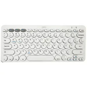 Teclado Bluetooth OEX Retro Plus Branco TC510 Teclado Bluetooth OEX Retro Plus Branco TC510