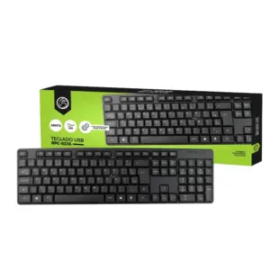 Teclado USB BrazilPC Comum Preto BPC-8236 Teclado USB BrazilPC Comum Preto BPC-8236