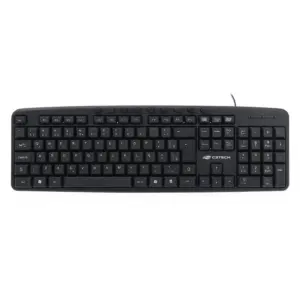 Teclado C3Tech Multimídia Com Fio USB ABNT2 Preto KB-M40BK Teclado C3Tech Multimídia Com Fio USB ABNT2 Preto KB-M40BK