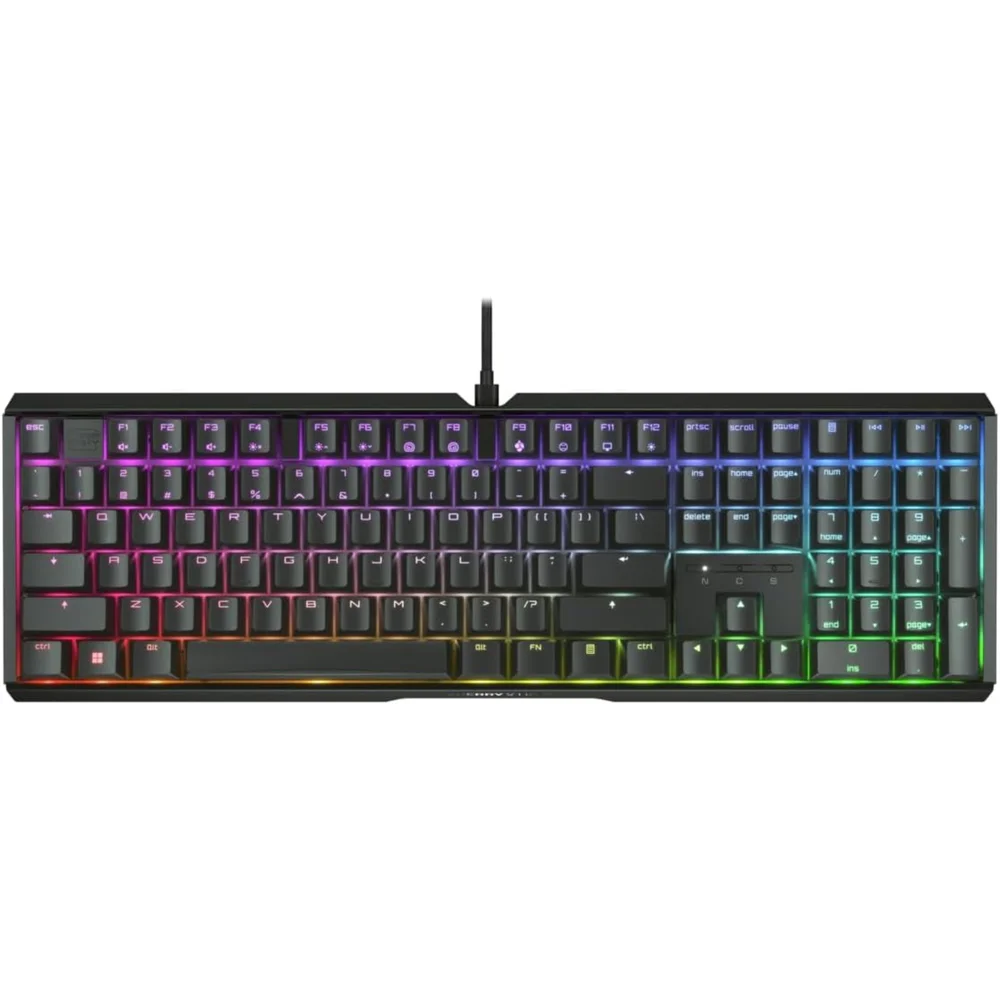 Teclado Gamer Mecânico Cherry Xtrfy MX 3.1 Switch MX2A Brown Preto