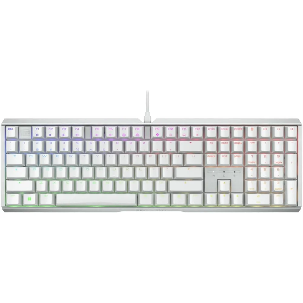 Teclado Gamer Mecânico Cherry Xtrfy MX 3.1 Switch MX2A Brown Branco