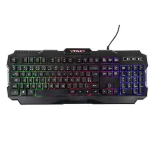 Teclado Gamer Sate RGB 104 Teclas Preto AK-837 Teclado Gamer Sate RGB 104 Teclas Preto AK-837
